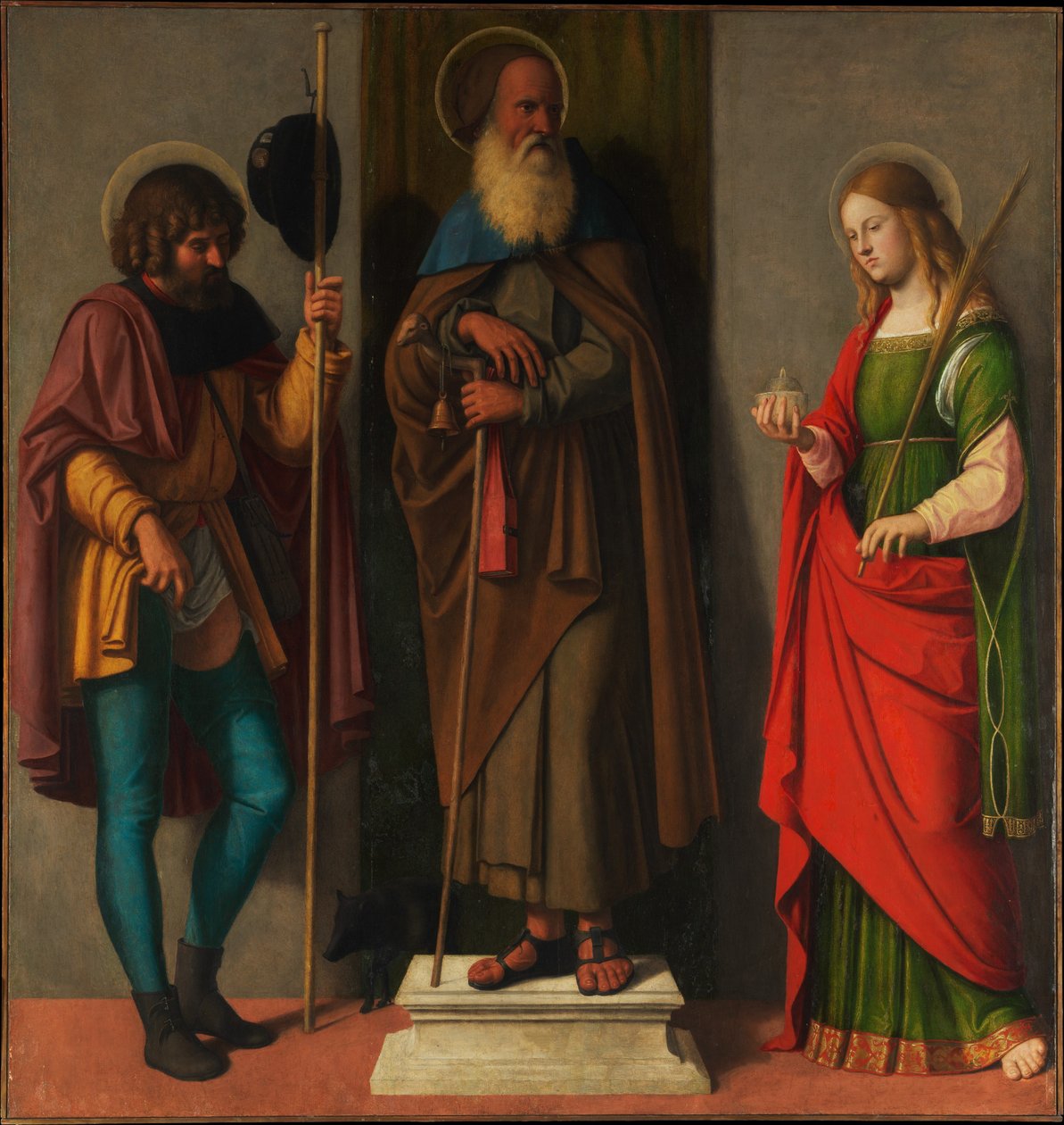 Rochus, Antonius Abt und Lucia von Cima da Conegliano