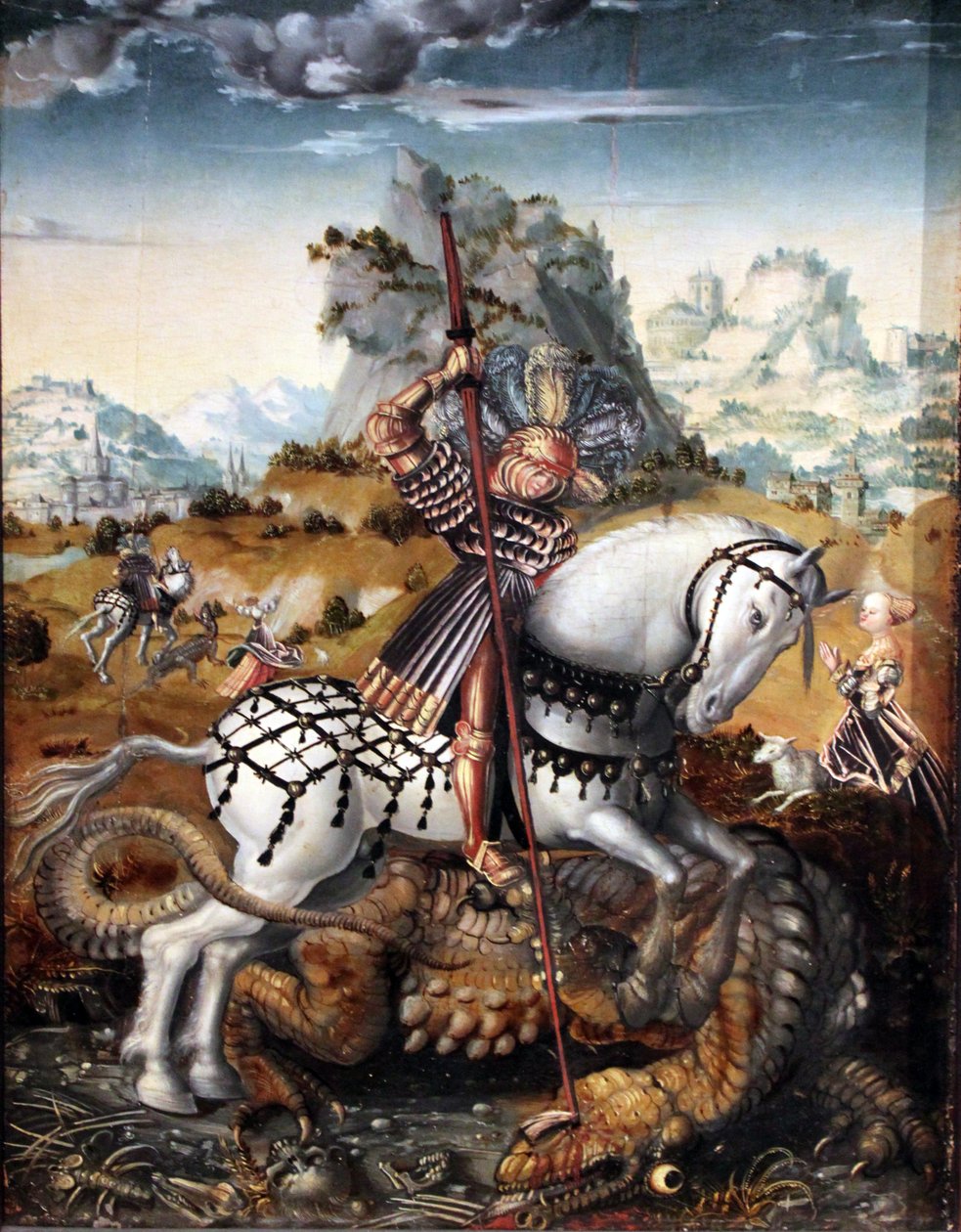 Sankt Georg zu Pferd von workshop of Lucas Cranach the Elder