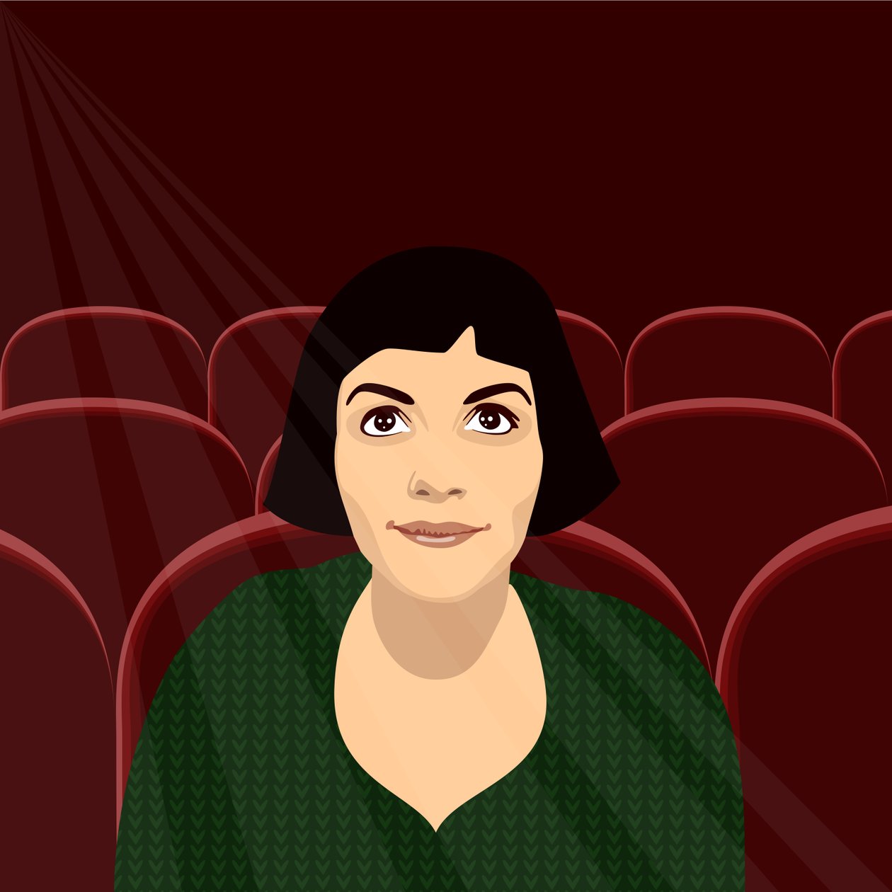Amelie im Kino von Claire Huntley