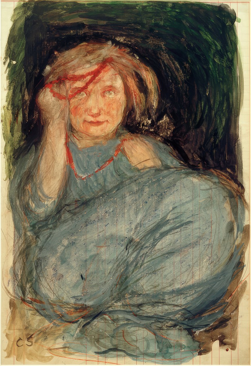 Kind mit Korallenkette von Clara Siewert
