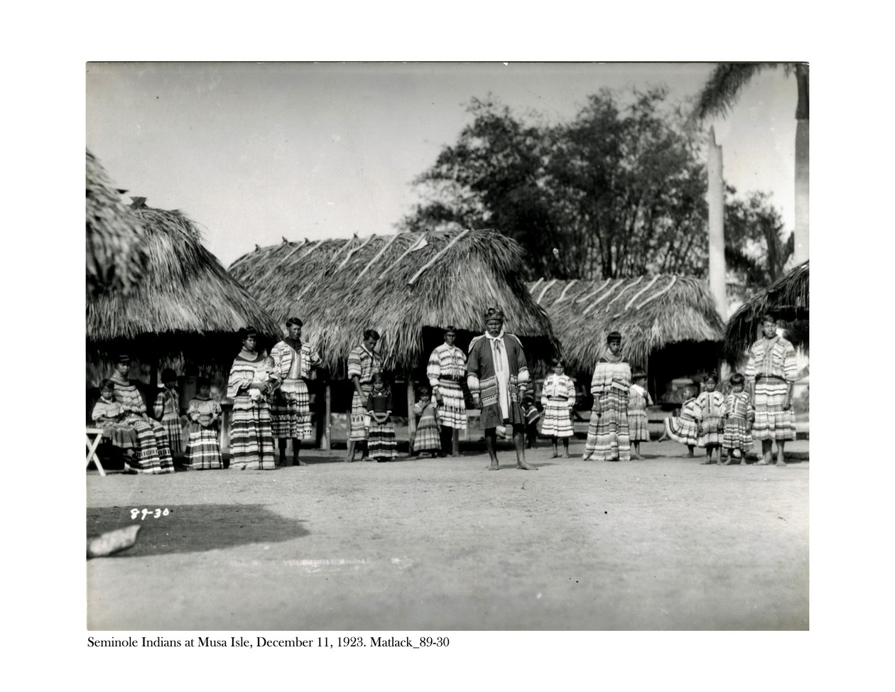 Seminolen-Indianer auf Musa Isle, 11. Dezember 1923 von Claude C. Matlack