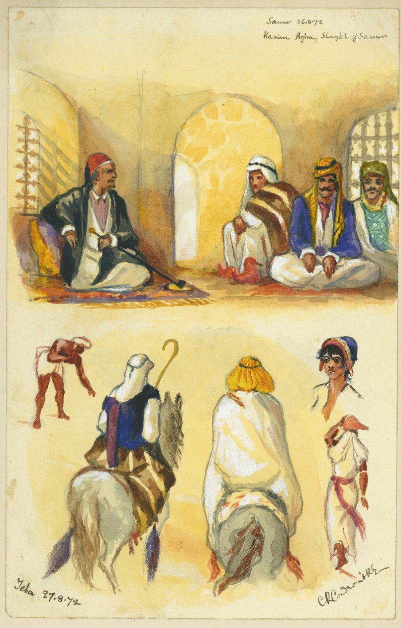 Samur und Jeba, 1872 von Claude Conder