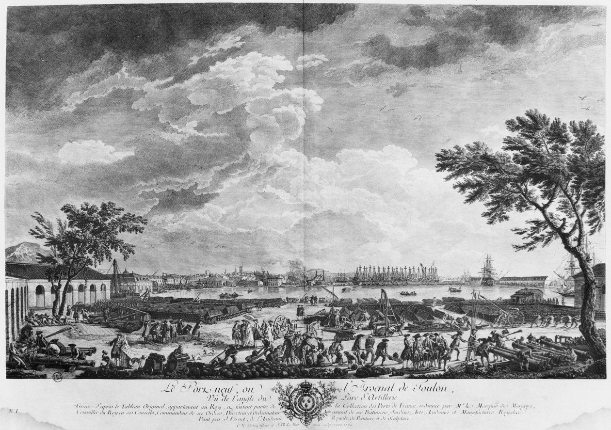 Neuer Hafen und Arsenal von Toulon, gesehen vom Artilleriedepot, Serie 