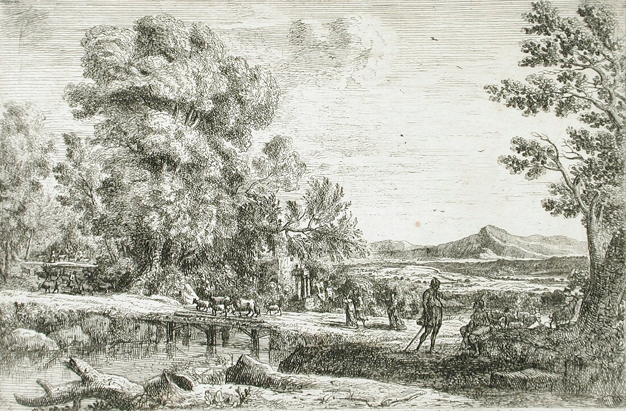 Die Holzbrücke von Claude Lorrain