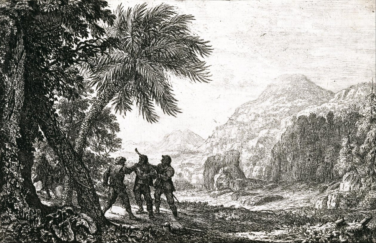 Landschaft mit Briganten von Claude Lorrain