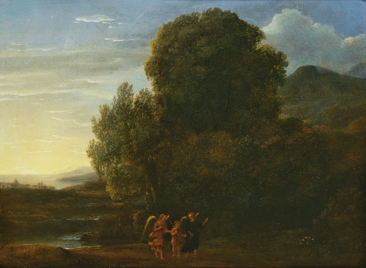 Landschaft mit Johannes dem Täufer von Claude Lorrain