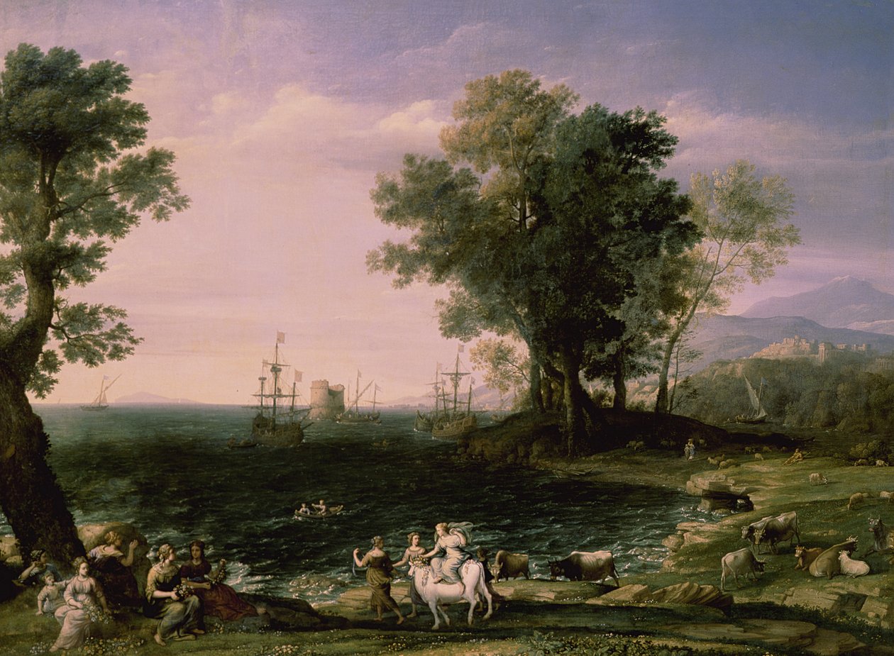 Der Raub der Europa, 1655 von Claude Lorrain