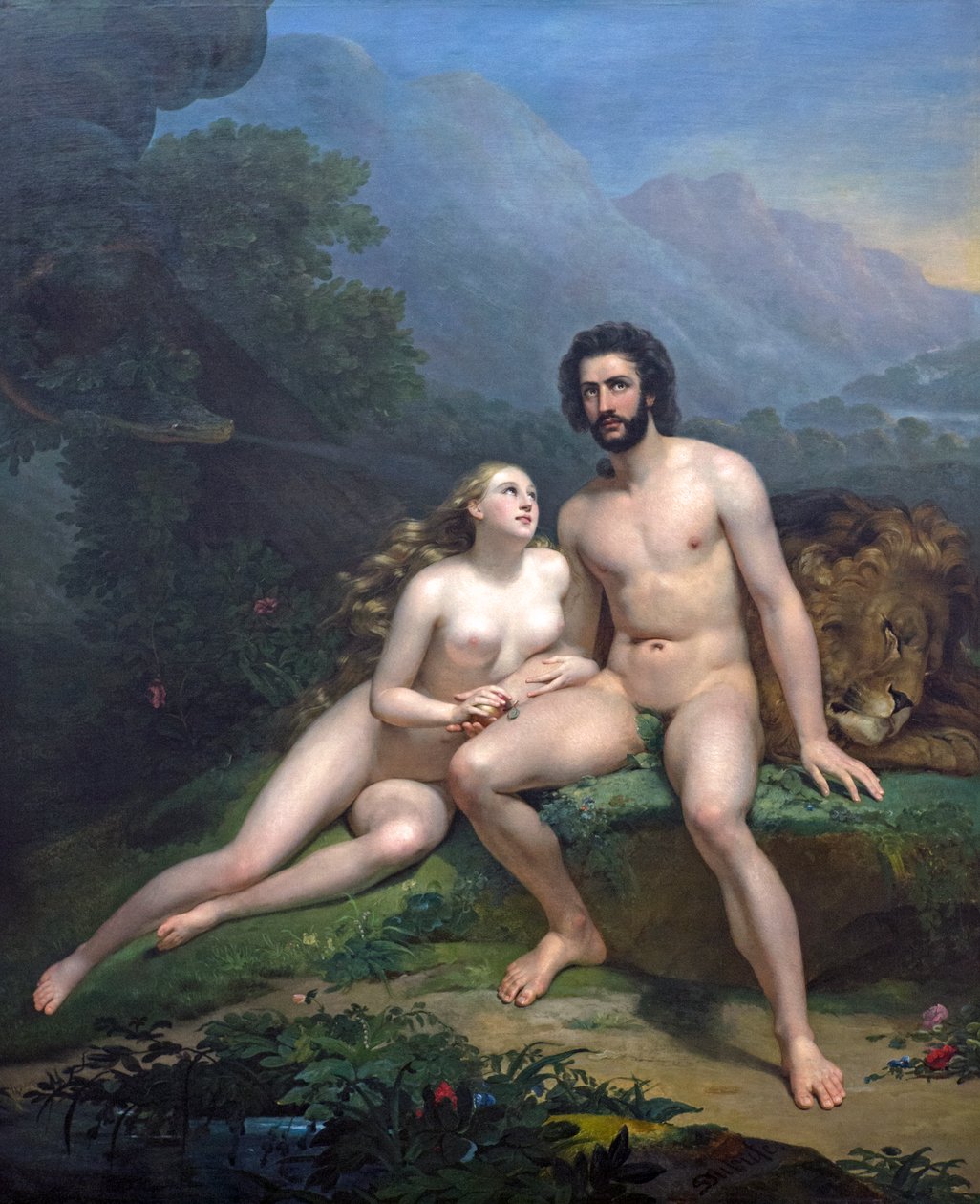 Adam und Eva von Claude Marie Dubufe