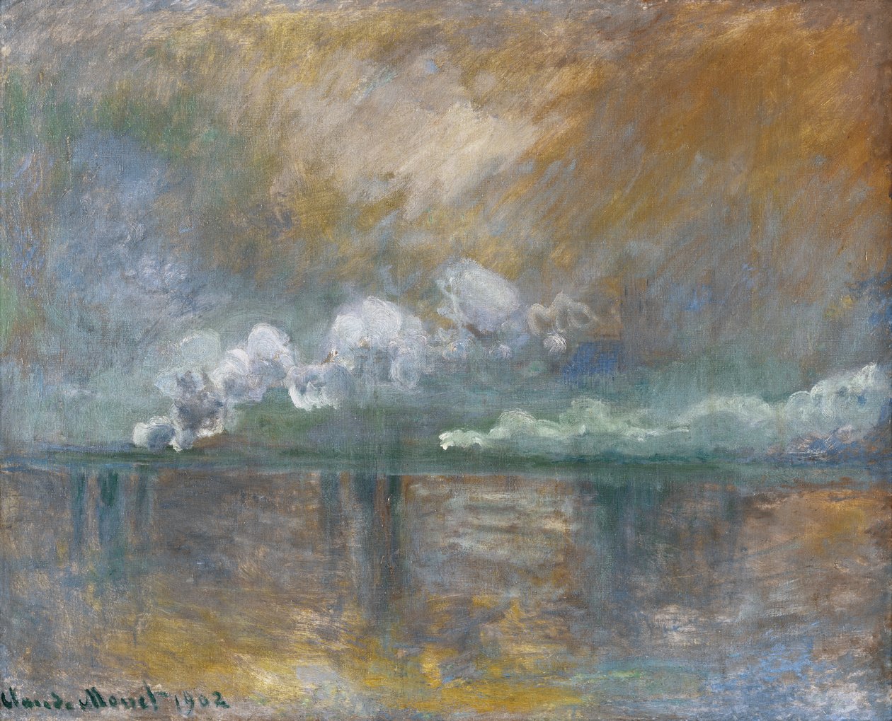 Charing Cross Brücke, Rauch im Nebel, 1902 von Claude Monet