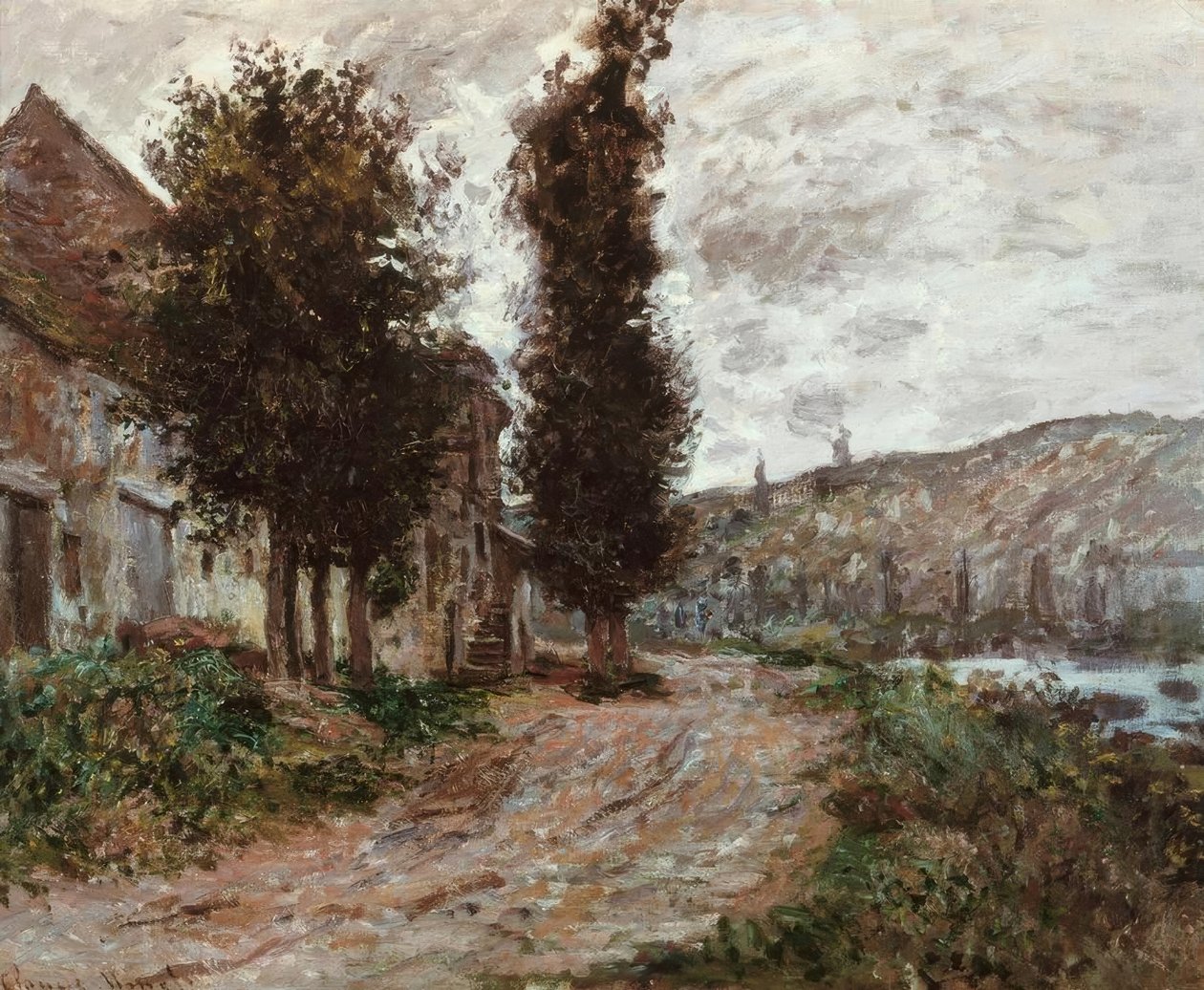Treidelpfad in Lavacourt von Claude Monet