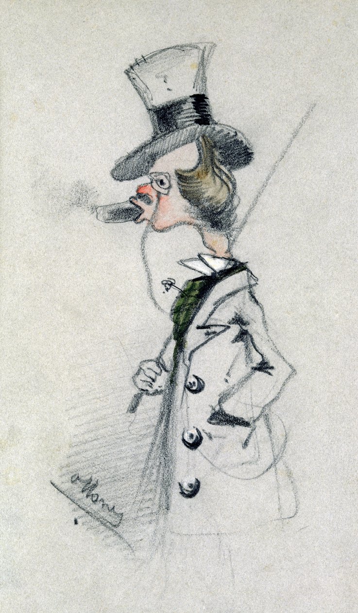 Dandy mit Zigarre, 1857 von Claude Monet