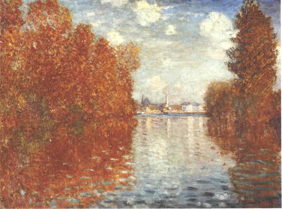 Herbst in Argentueil von Claude Monet