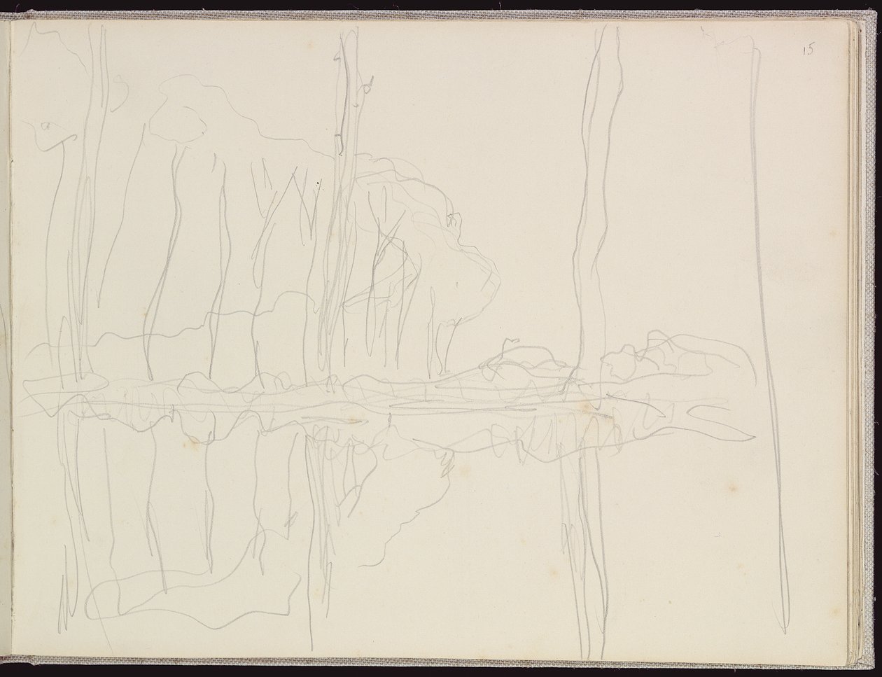Pappeln am Fluss Epte von Claude Monet