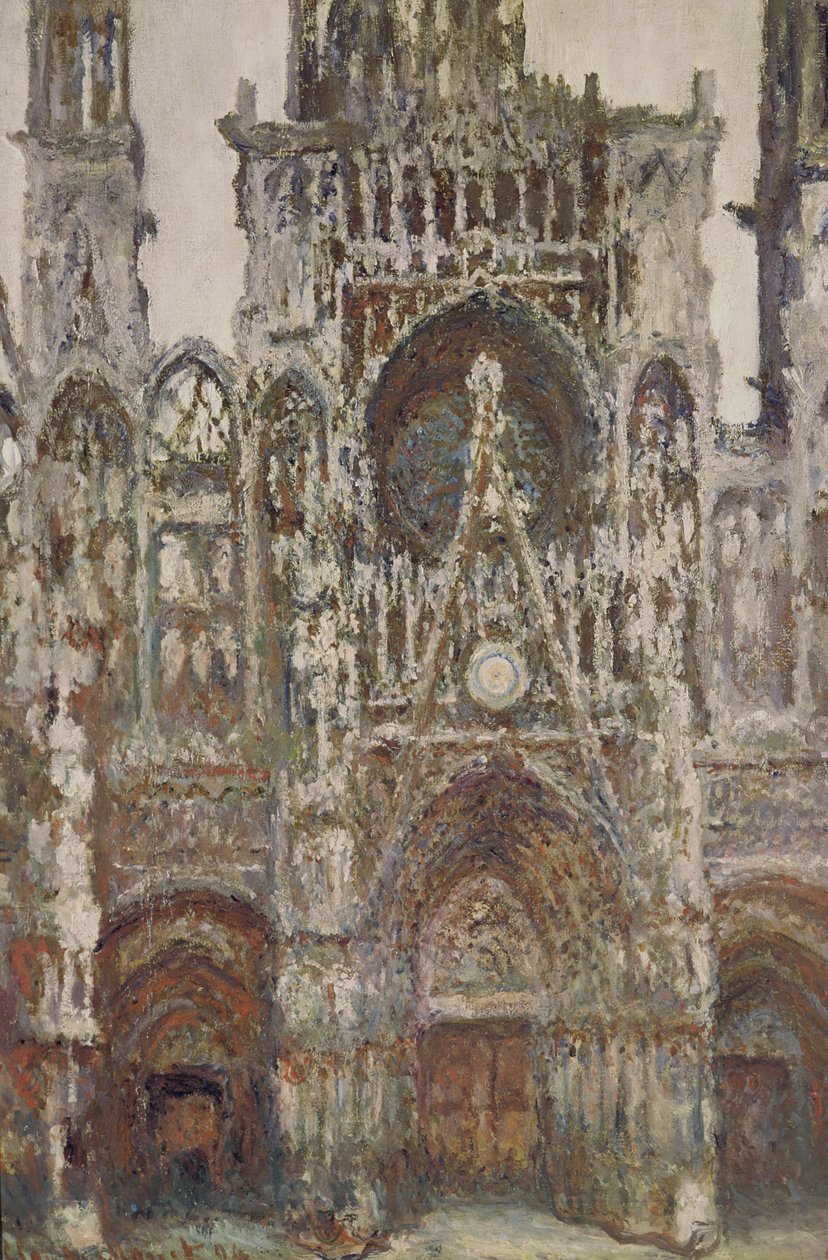 Kathedrale von Rouen, Abend, Harmonie in Braun, 1894 von Claude Monet