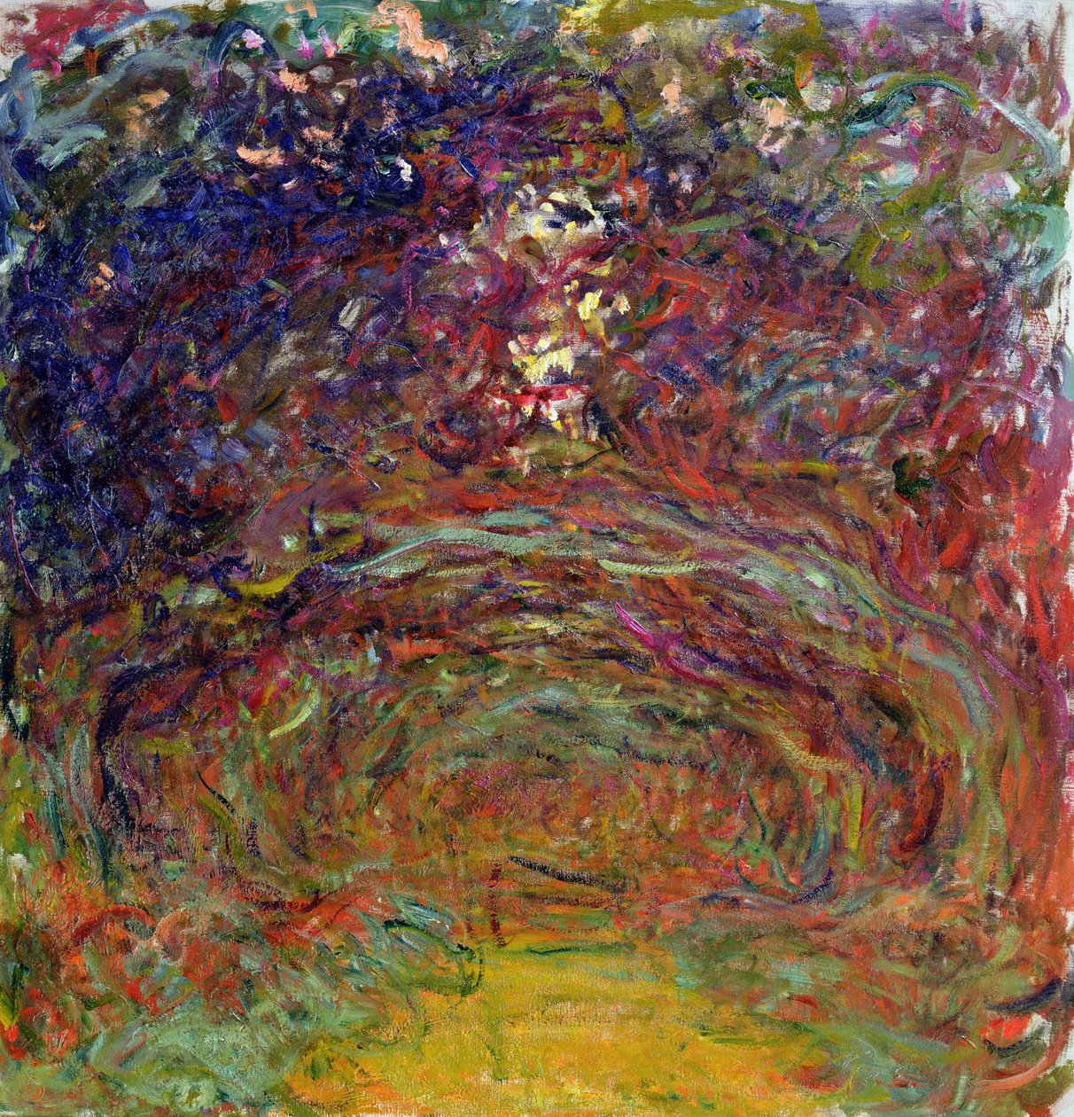 Der Rosenweg in Giverny, 1920-22 von Claude Monet