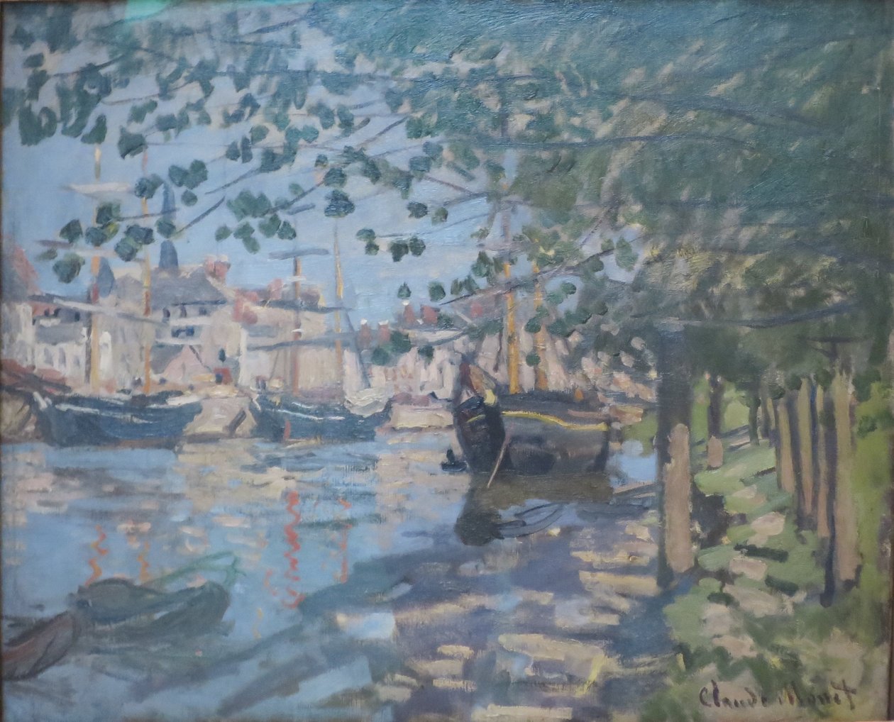 Die Seine in Rouen von Claude Monet