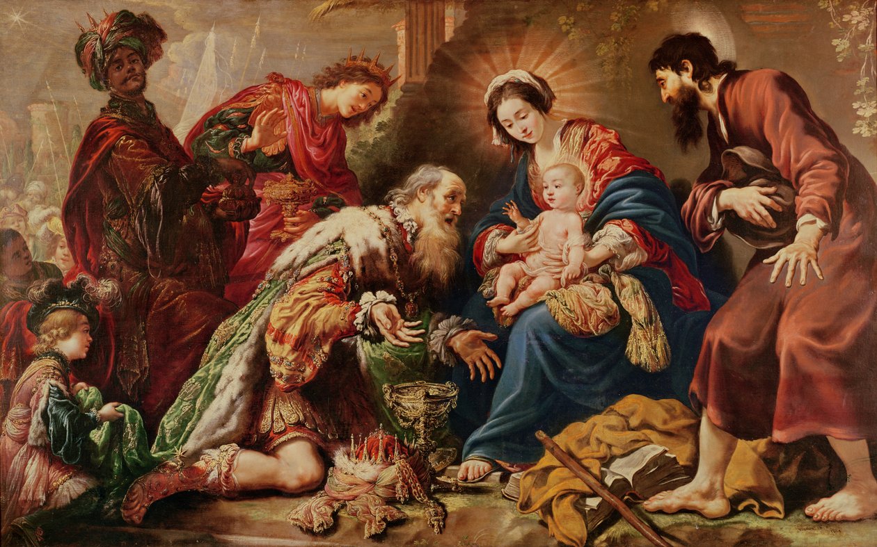 Anbetung der Könige, 1624 von Claude Vignon