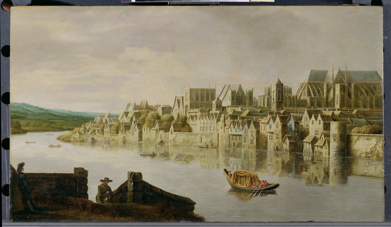 Die Themse bei Westminster Stairs, ca. 1630 von Claude de Jongh