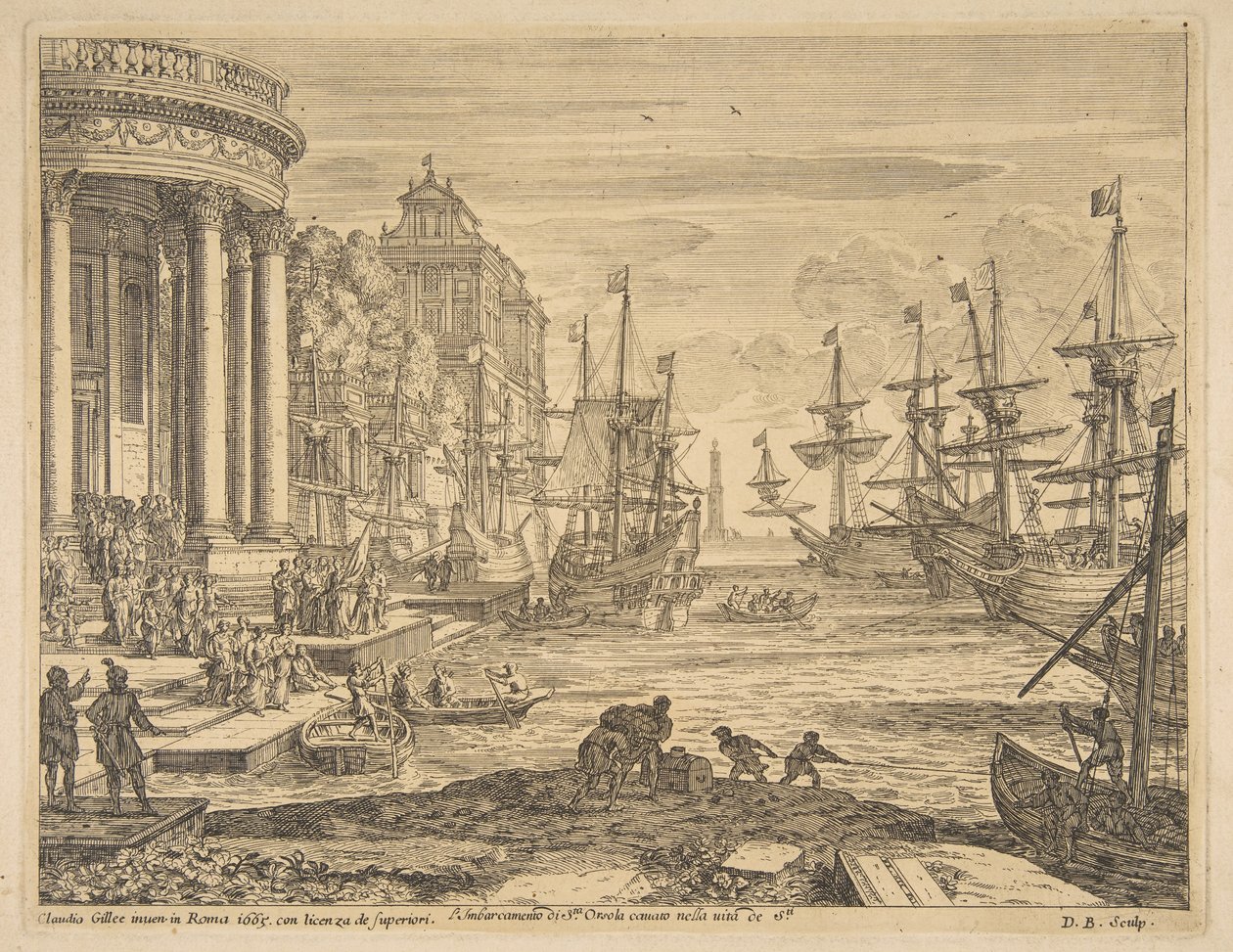Einschiffung der Heiligen Ursula von Claude Lorrain