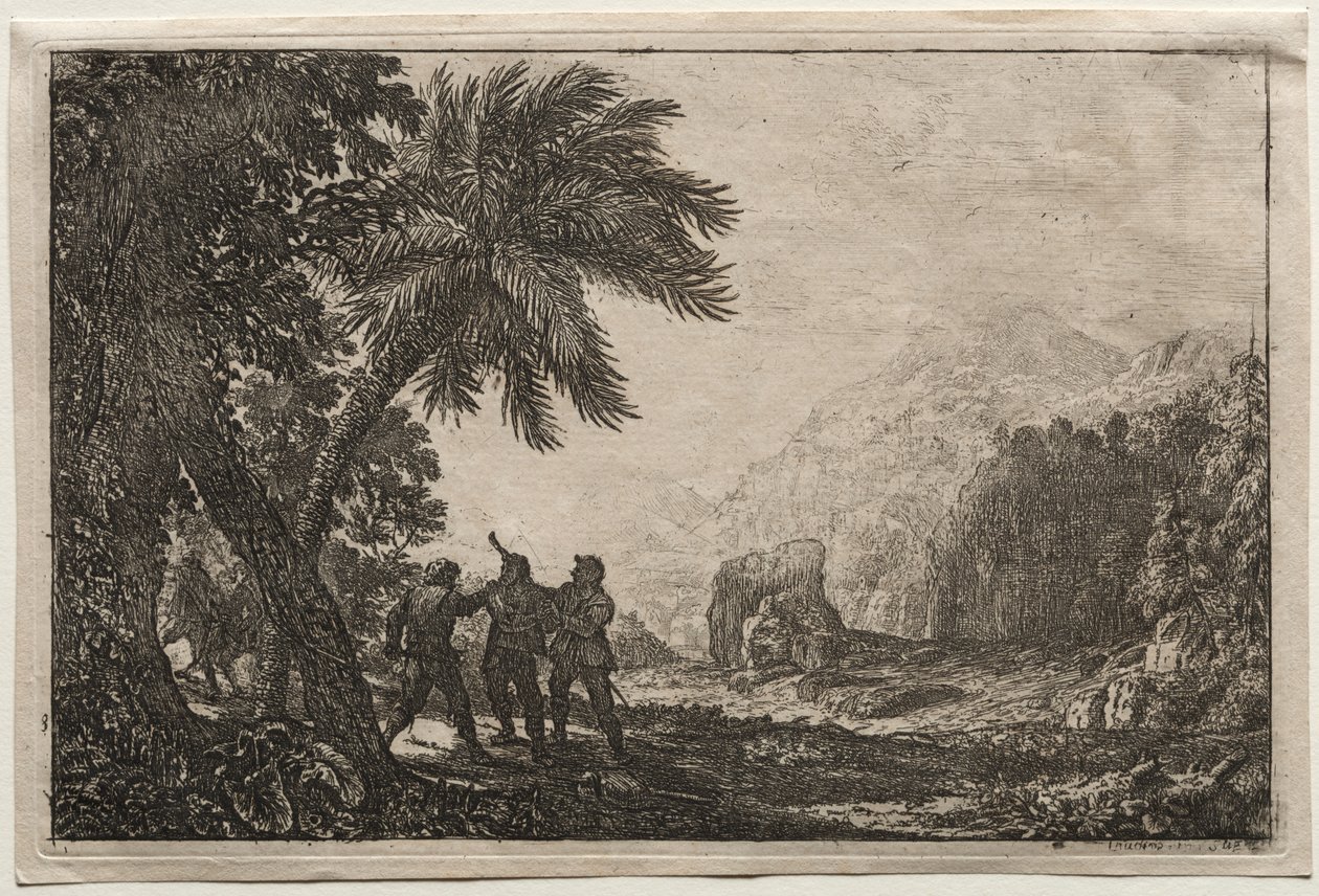Landschaft mit Räubern, 1633 von Claude Lorrain