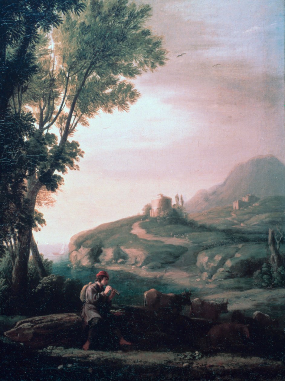 Pastorale Landschaft, ca. 1620-1682 von Claude Lorrain