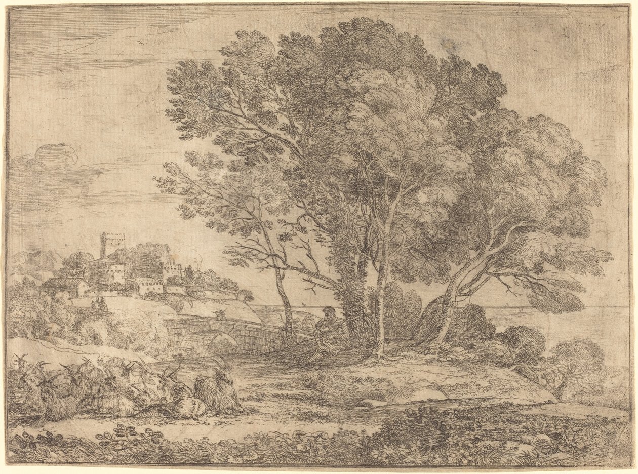 Der Ziegenhirt von Claude Lorrain