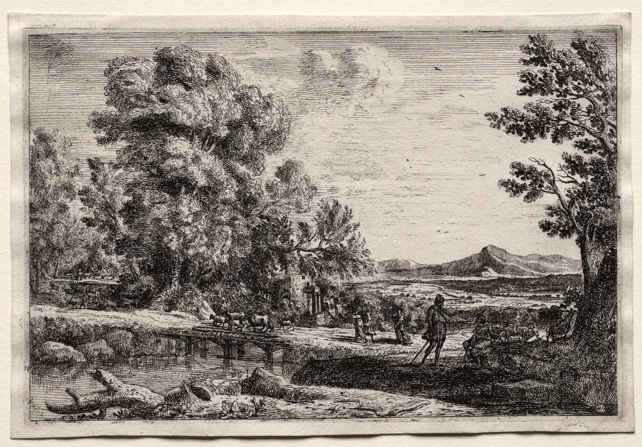 Die Holzbrücke von Claude Lorrain