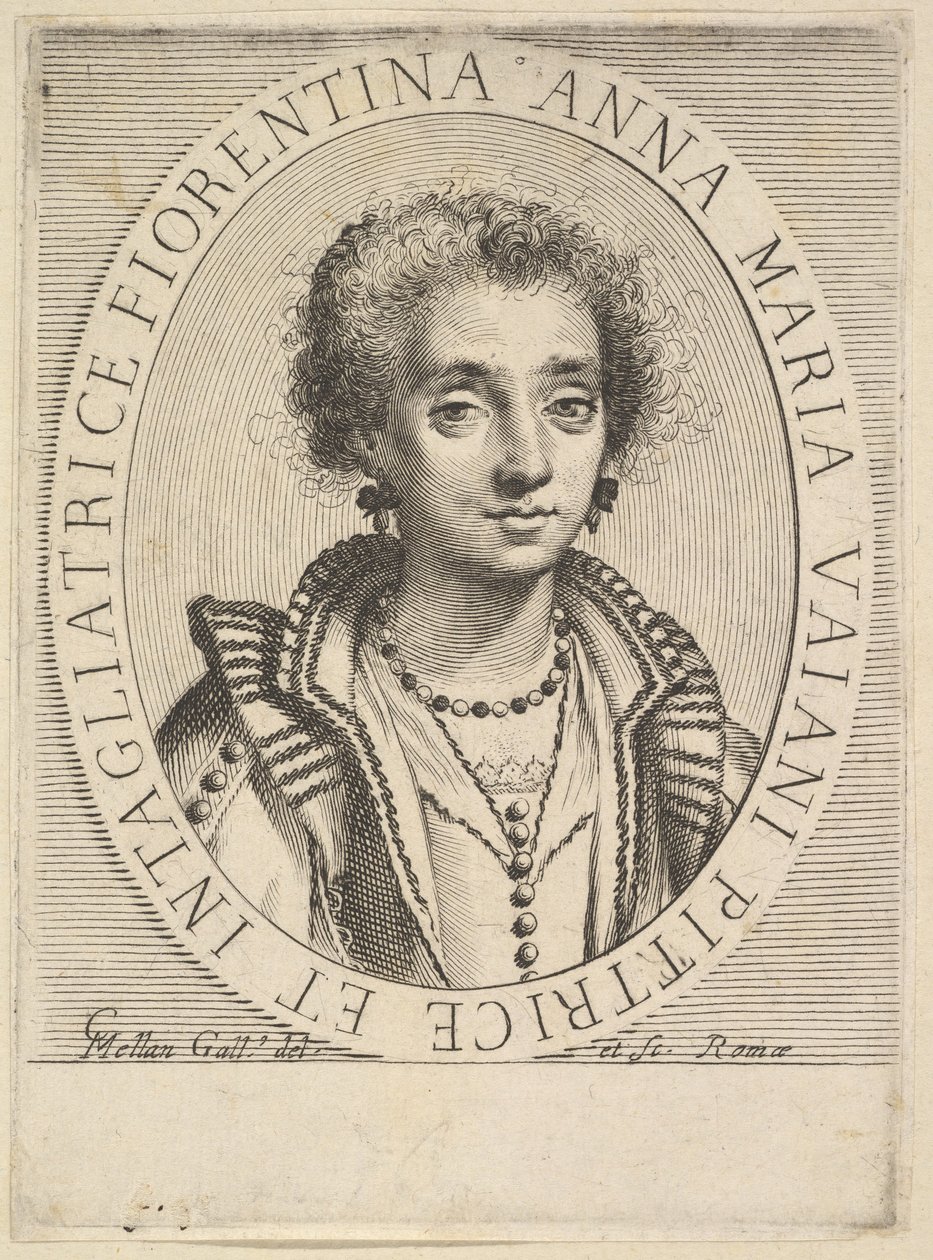 Anna Maria Vaiani, 1624-36 von Claude Mellan