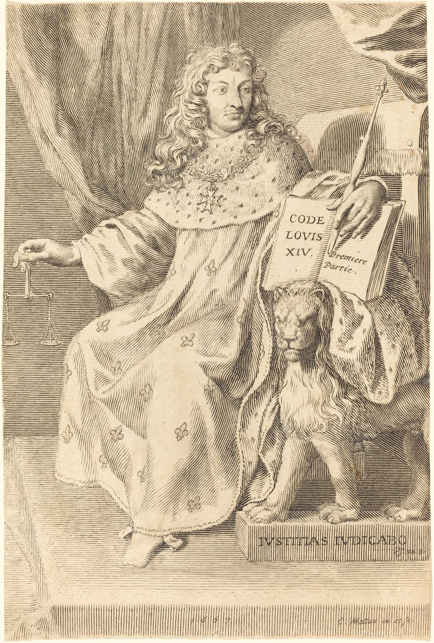 Ludwig XIV. von Claude Mellan