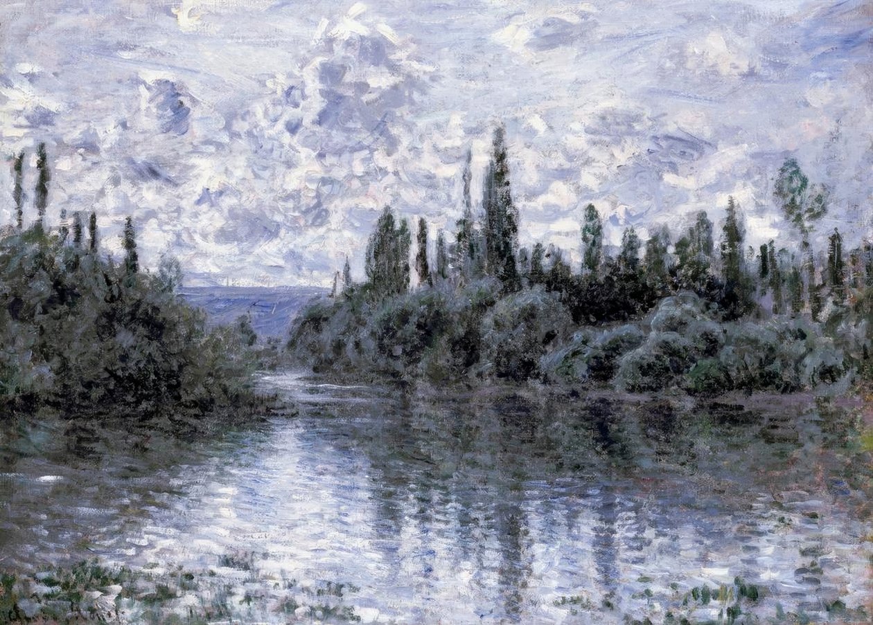 Arm der Seine bei Vétheuil von Claude Monet