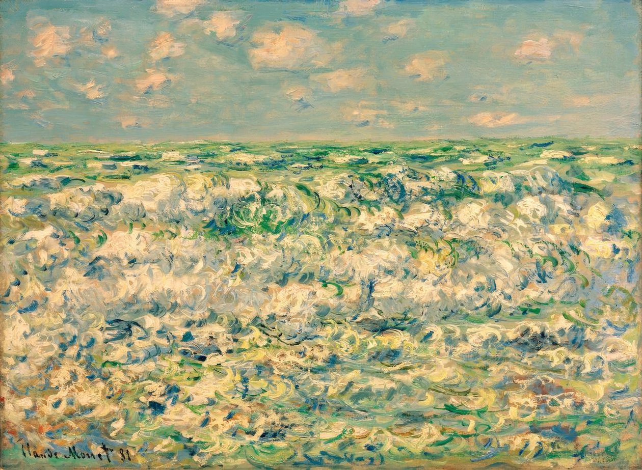 Brechende Wellen von Claude Monet