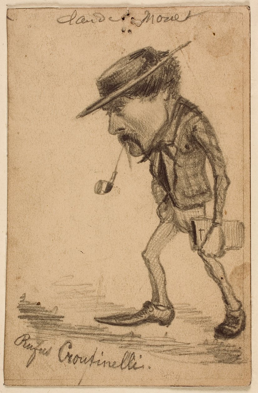 Karikatur von Henri Cassinelli („Rufus Croutinelli“) von Claude Monet