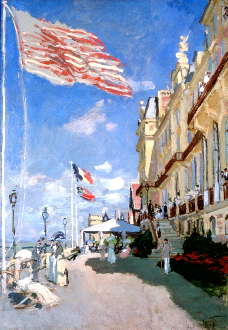 Hotel des Roches Noires, Trouville von Claude Monet