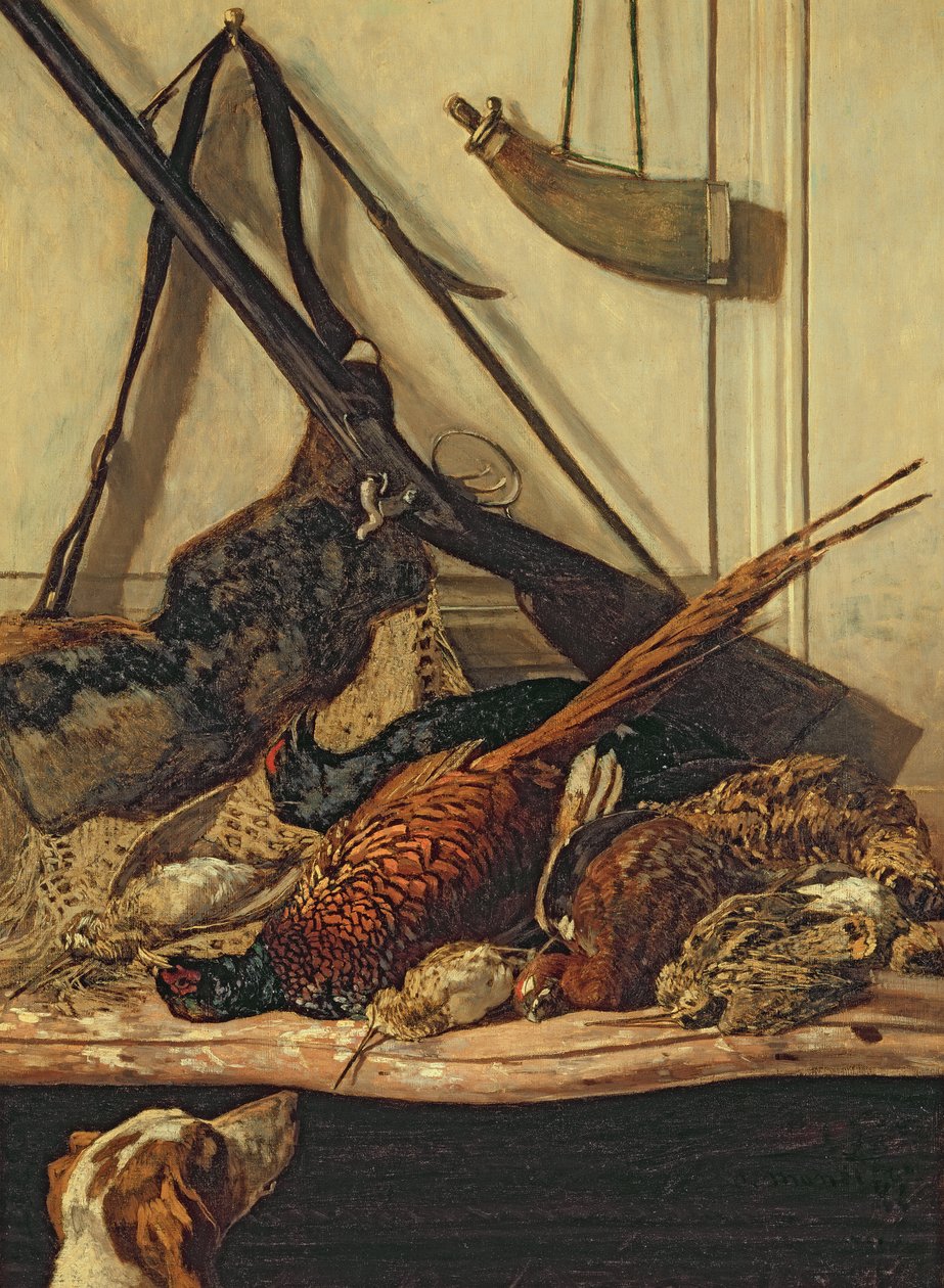 Jagdtrophäen, 1862 von Claude Monet