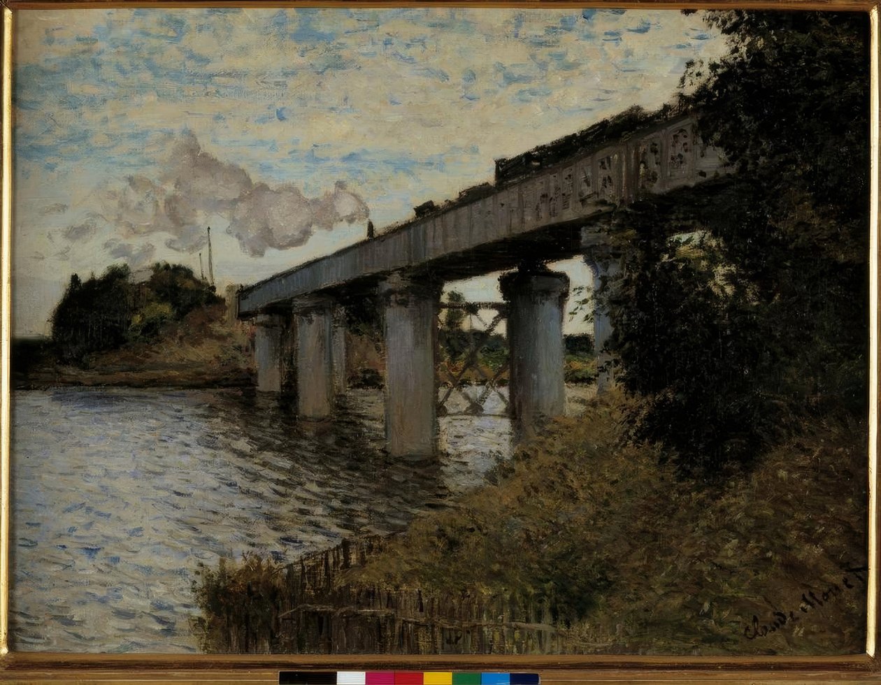 Le Pont du chemin de fer à Argenteuil von Claude Monet
