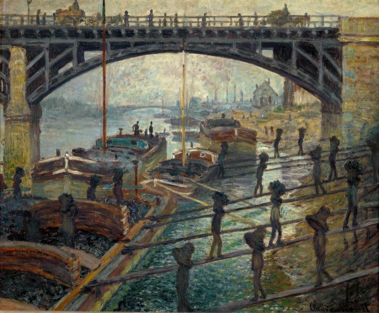 Die Kohlenträger von Claude Monet