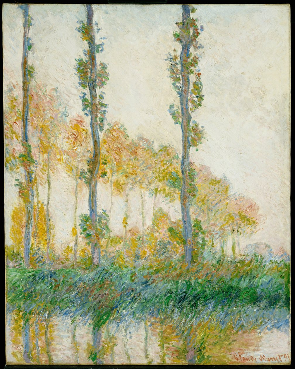 Die Drei Bäume, Herbst, 1891 von Claude Monet