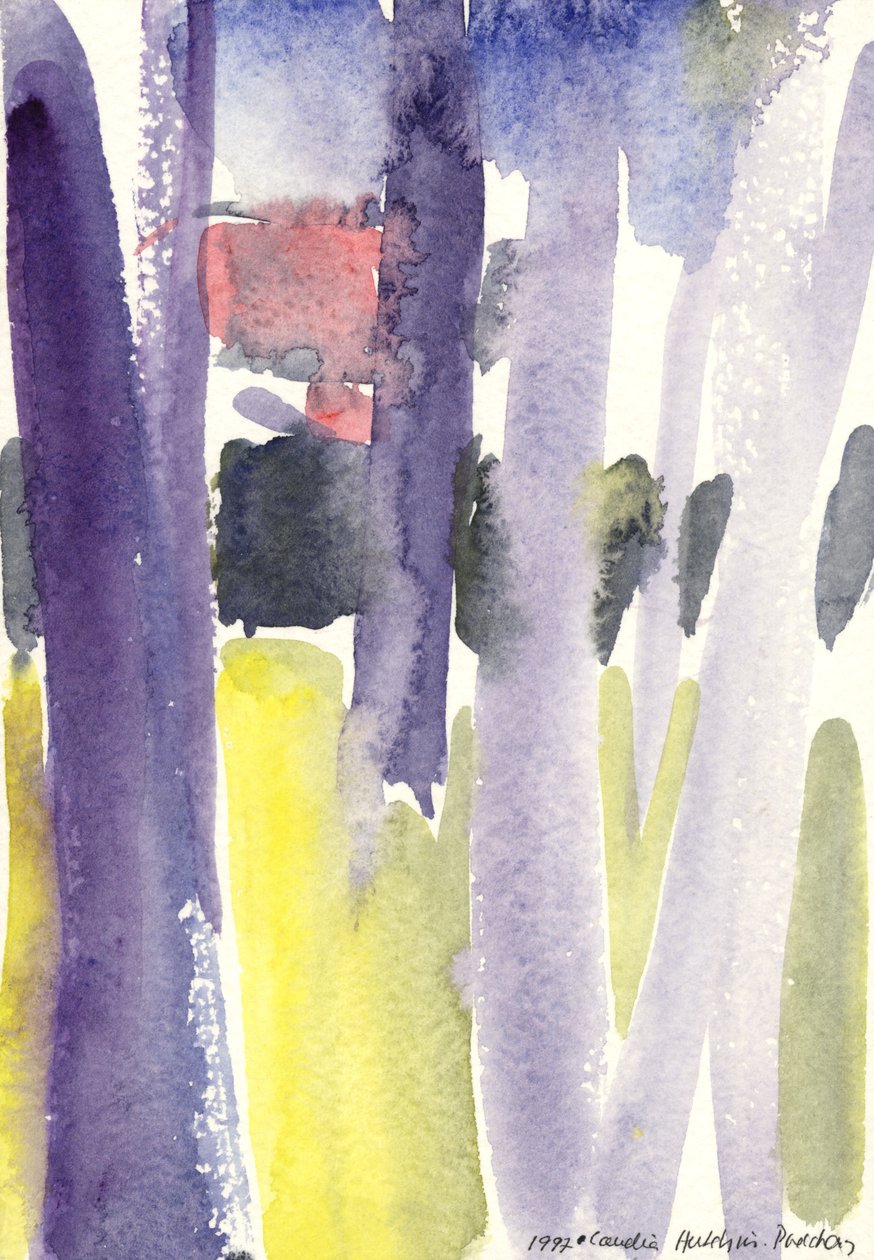 Bäume in einem Garten, 1997 von Claudia Hutchins Puechavy