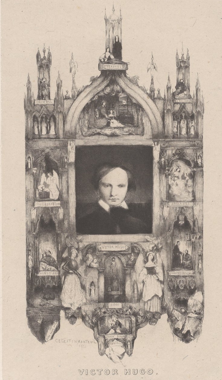 Porträt von Victor Hugo, 1833 von Célestin Nanteuil