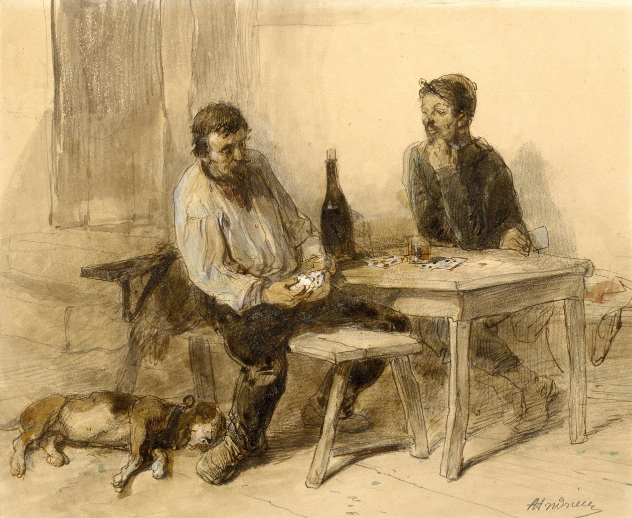 Ein Kartenspiel von Clément Auguste Andrieux