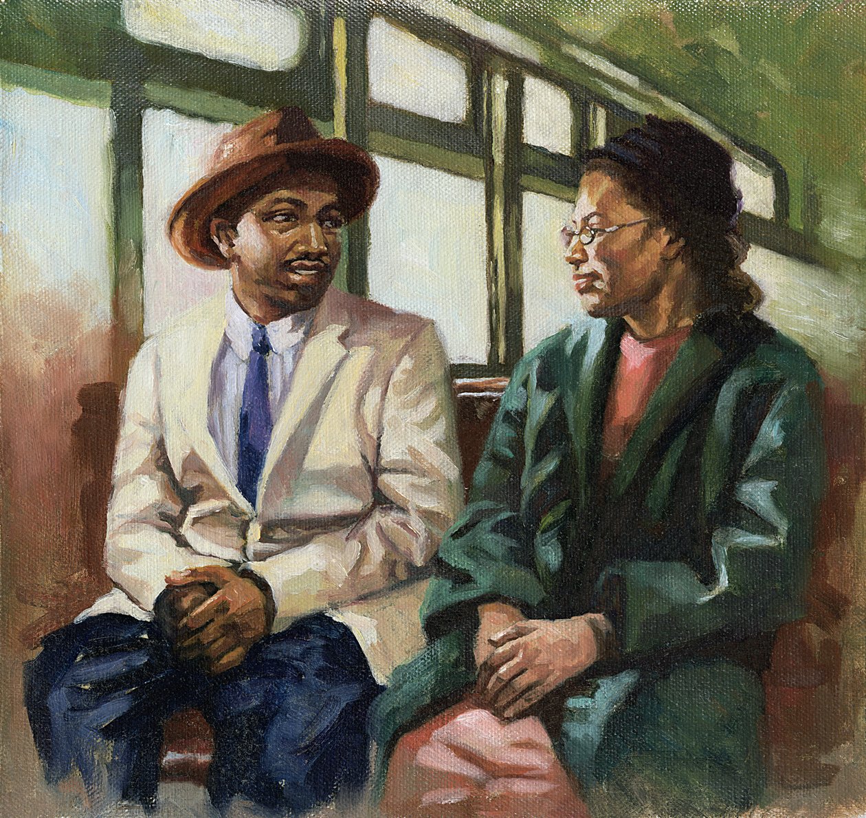 Martin und Rosa vorne, 2001 von Colin Bootman