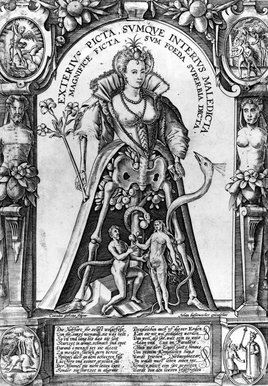 Stolz kommt vor dem Fall, ca. 1600 von Conraad Goltzius