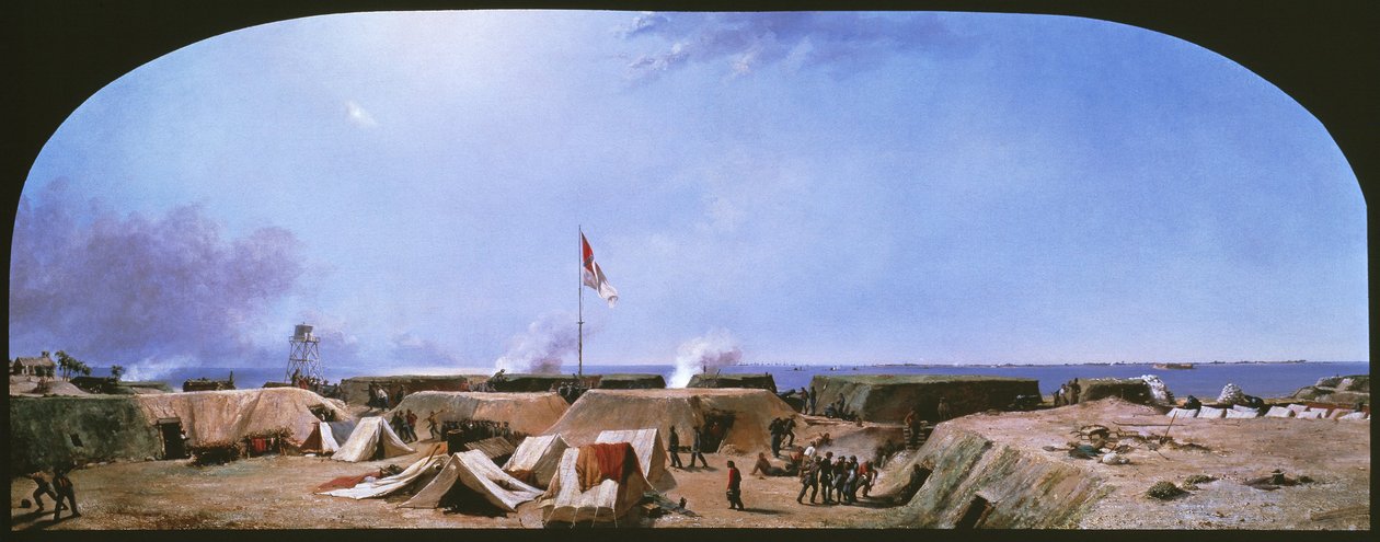 Bombardierung von Fort Moultrie, Charleston Harbor, South Carolina von Conrad Wise Chapman