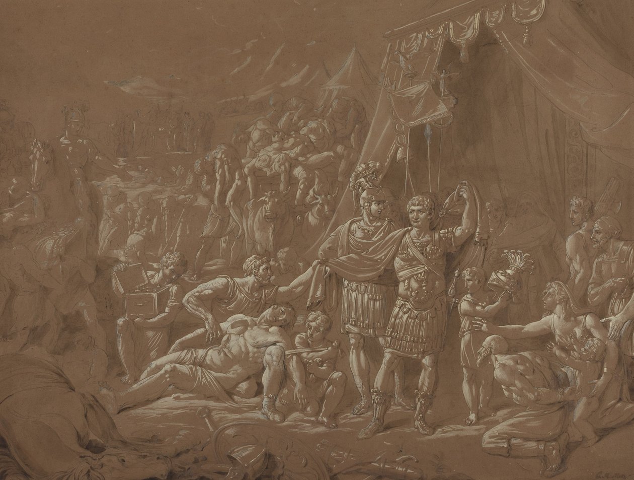 Eine Szene aus dem Leben Trajans von Conrad Metz