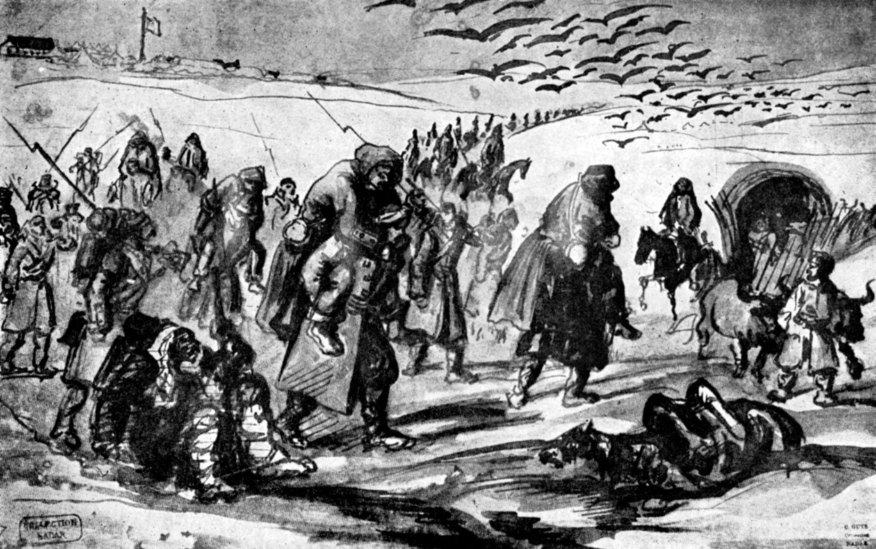 Der Rückzug, Krimkrieg, 19. Jahrhundert, 1930 von Constantin Guys