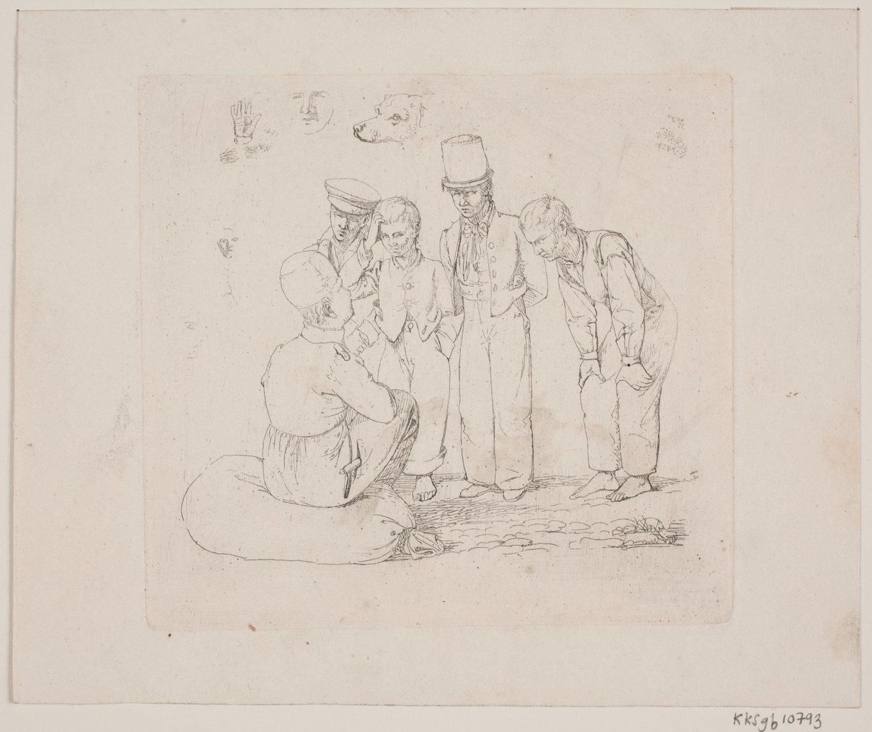 Ein russischer Matrose am Zollhof von Constantin Hansen