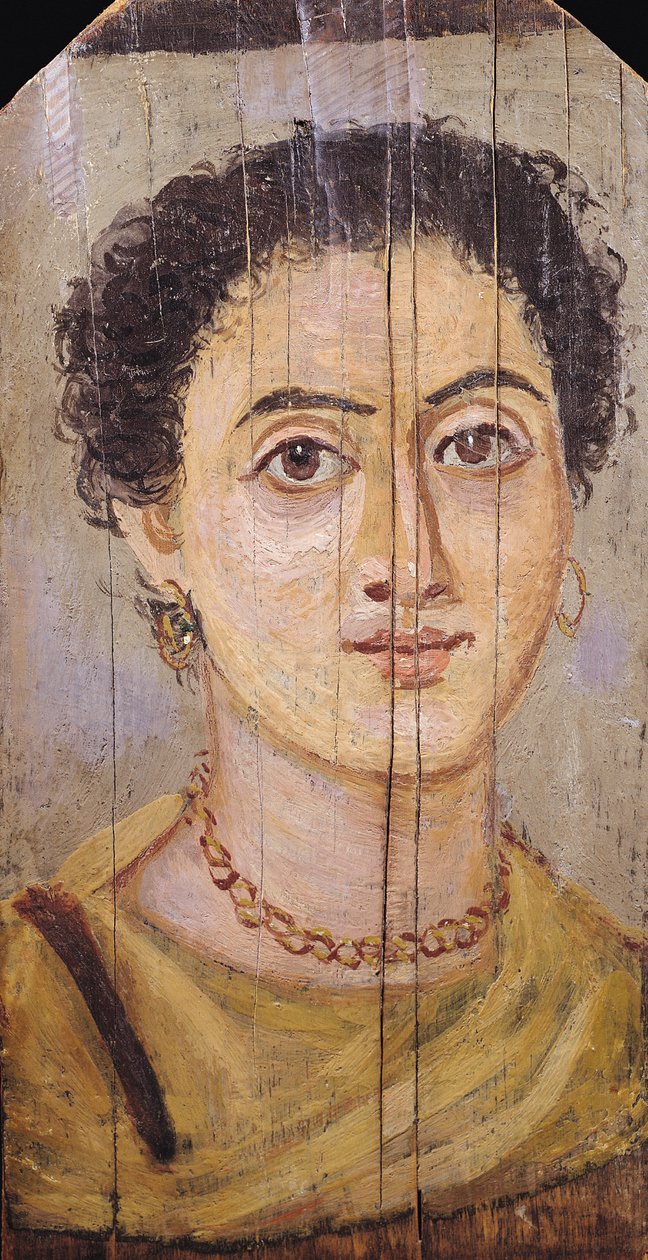 Fayum-Porträt einer Frau von Coptic