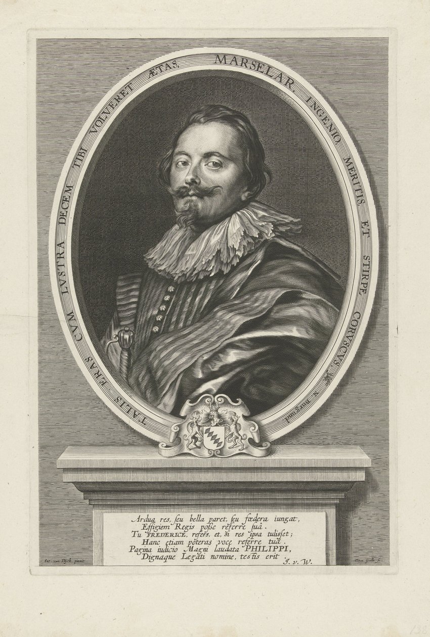 Porträt von Frederick de Marselaer von Cornelis Galle the Elder