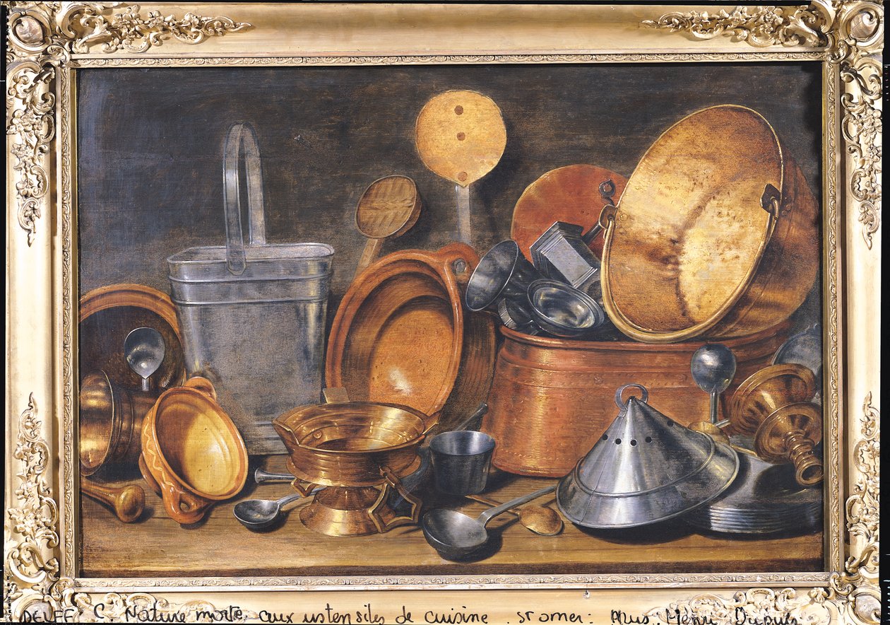 Stillleben mit Küchenutensilien von Cornelis Jacobsz