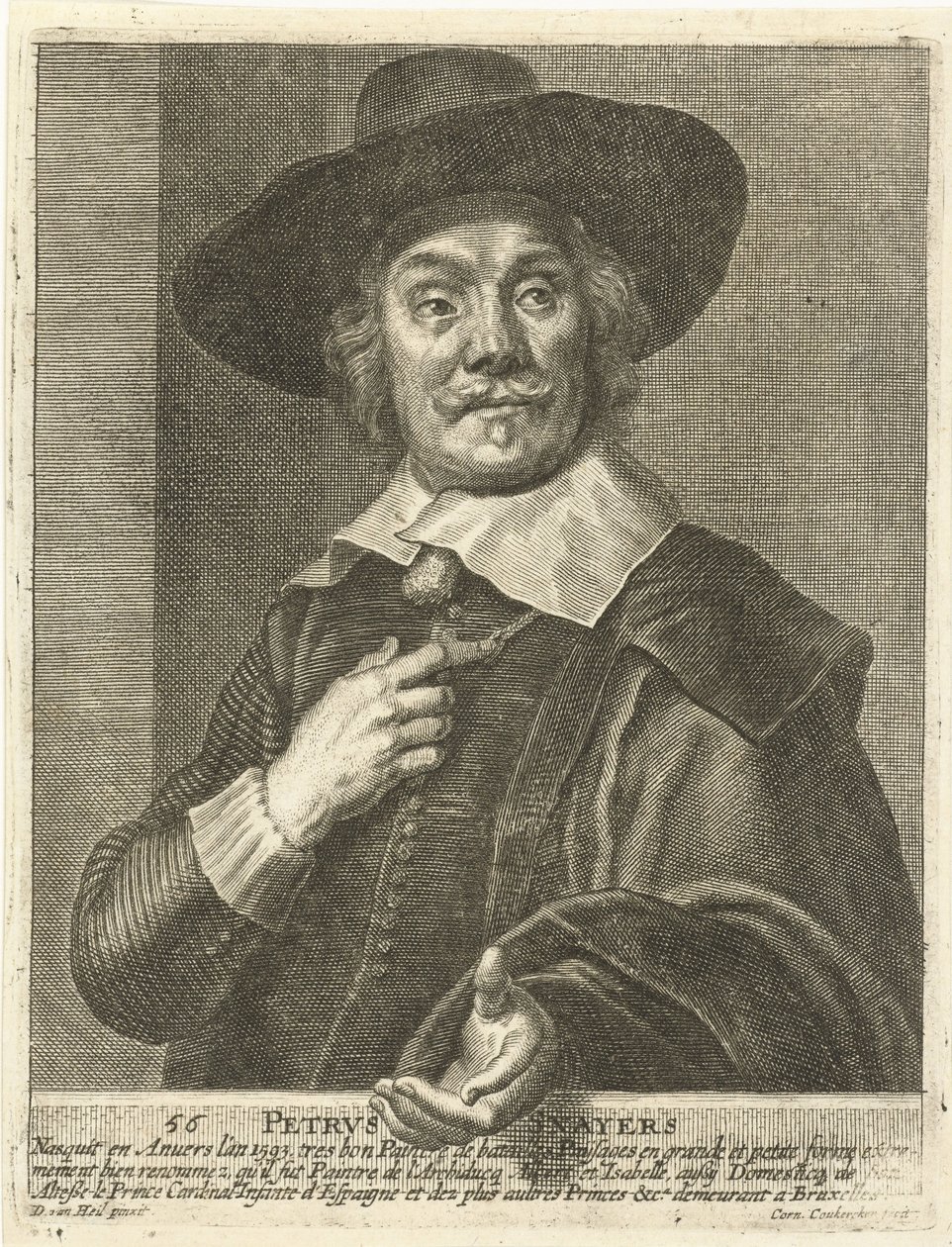 Porträt von Pieter Snayers von Cornelius van Caukercken